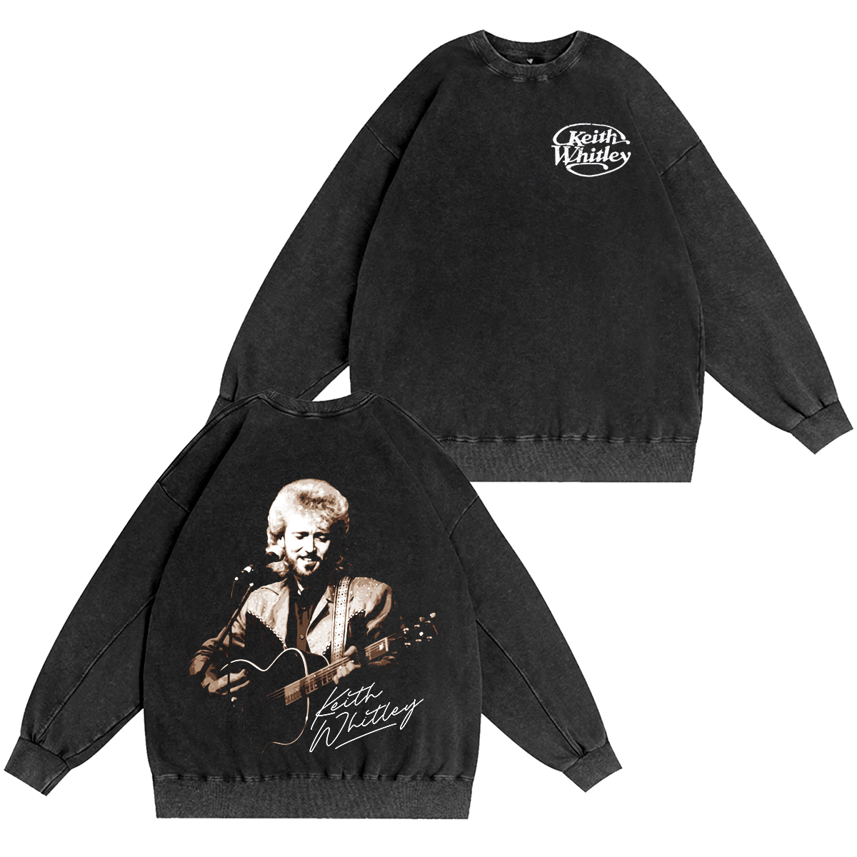 Keith Whitley Country Music Sandy Washed T-shirt/Crewneck/Hoodie