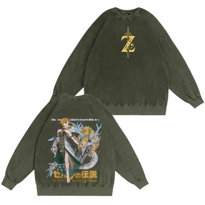 The Legend of Zelda: A Link to the Past Printed Washed T-shirt/Crewneck/Hoodie
