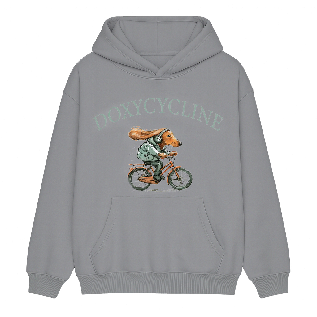 Doxycycline Dachshund Bicycle Unisex Shirt/Crewneck/Hoodie