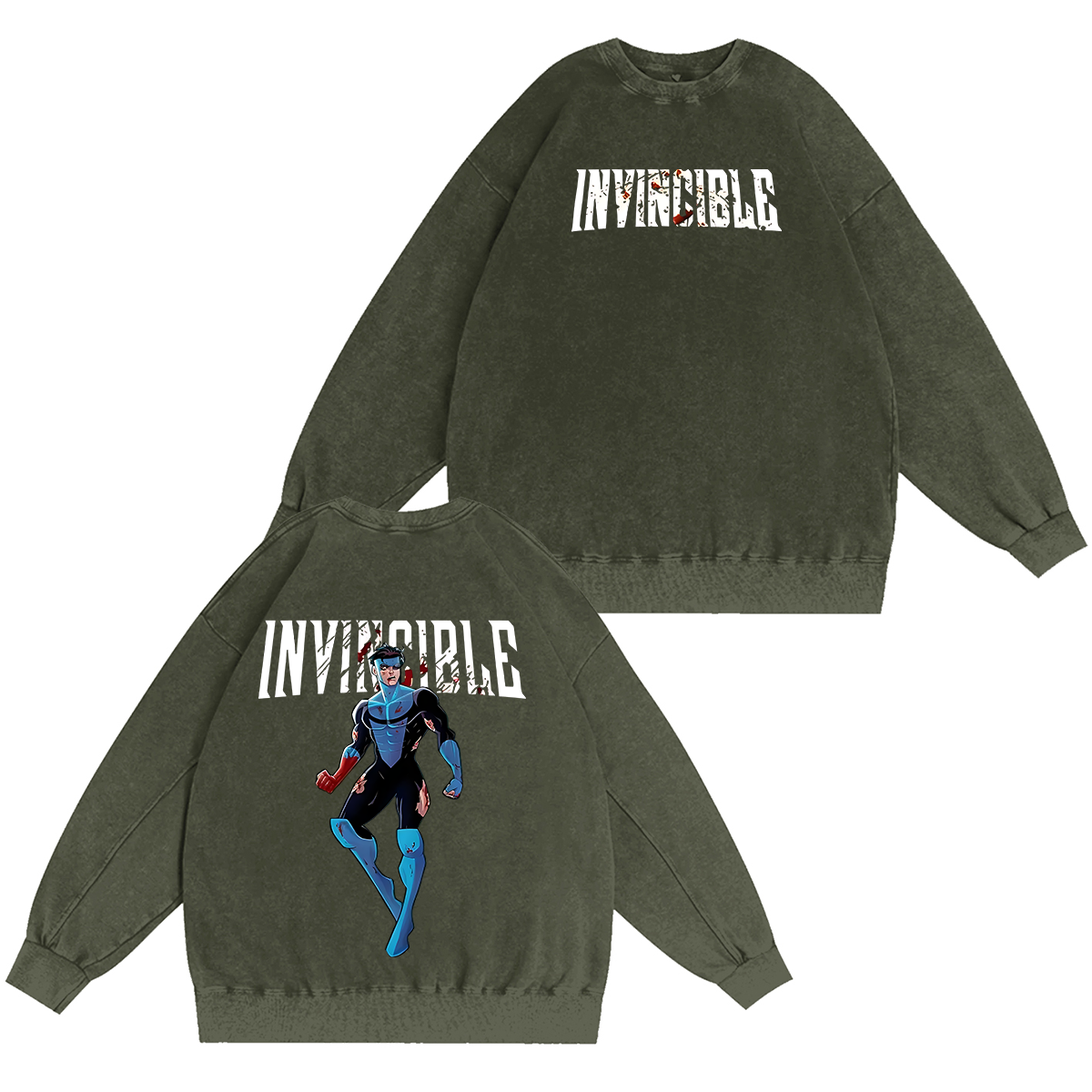 Invincible Mark Bloodied Washed T-shirt/Crewneck/Hoodie