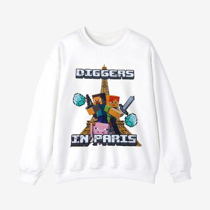 Minecraft Prints Crewneck Sweatshirt