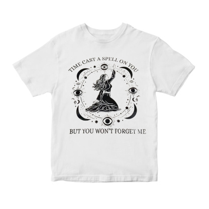Time Cast Spell Graphic But Won't Forget Me  T-Shirt