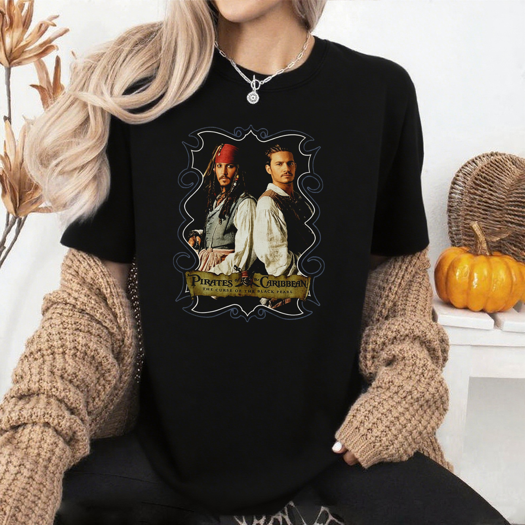 Pirates of The Caribbean Dead Man's Chest Movie Poster Shirt