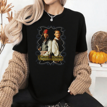 Pirates of The Caribbean Dead Man's Chest Movie Poster Shirt