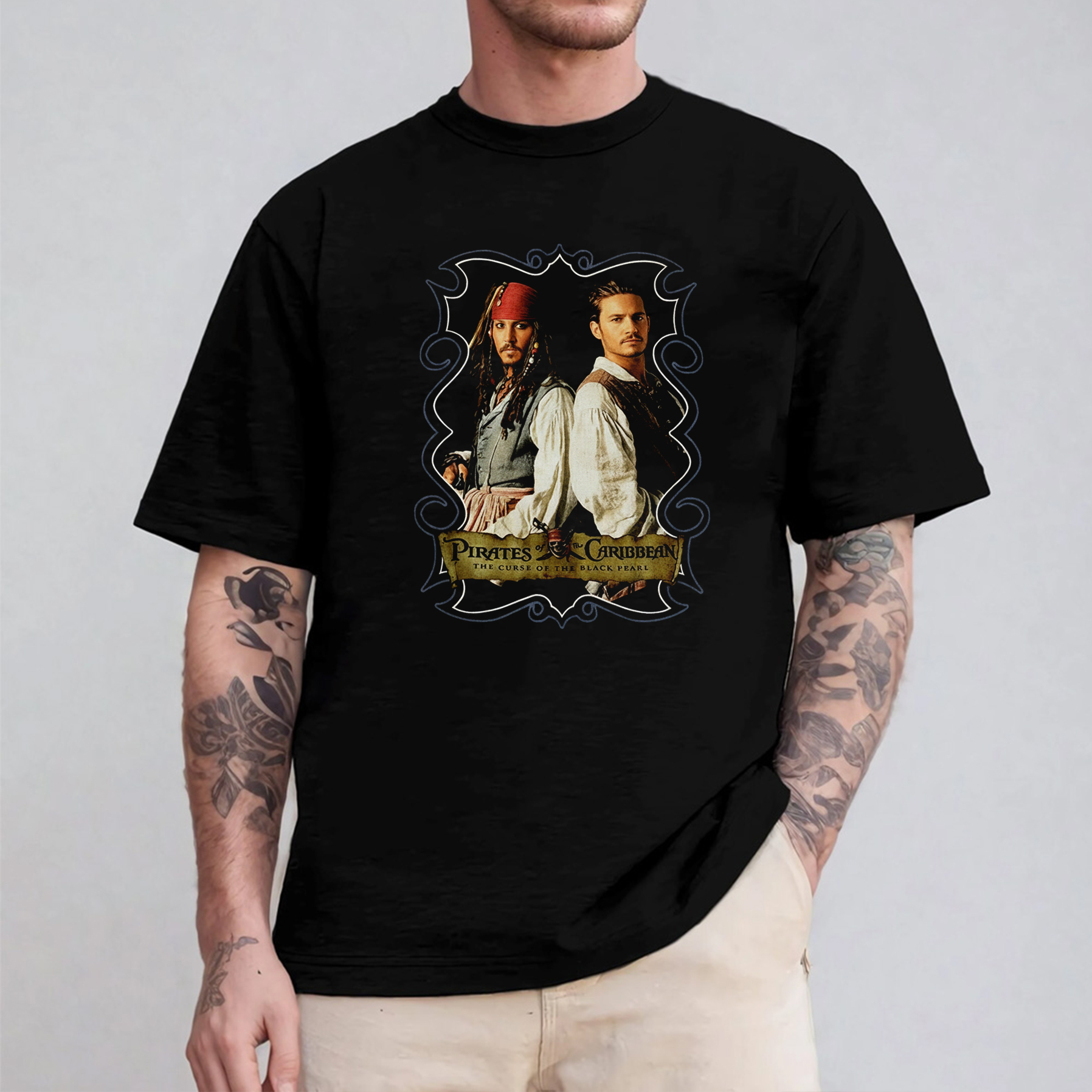 Pirates of The Caribbean Dead Man's Chest Movie Poster Shirt