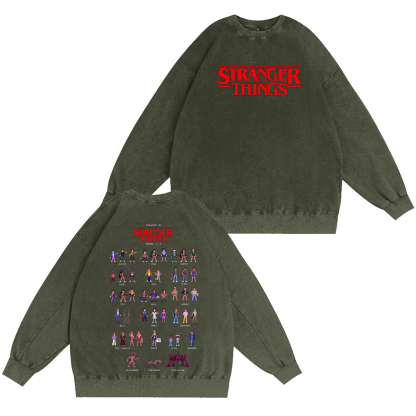 Stranger Things Unisex Washed T-shirt/Crewneck/Hoodie