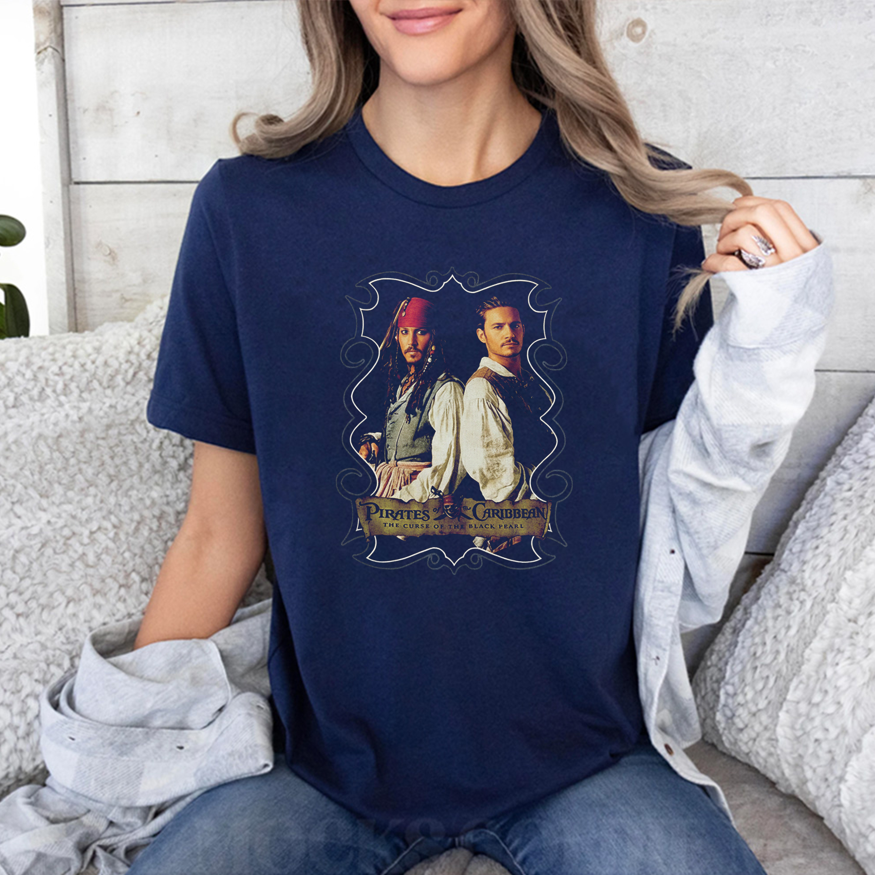 Pirates of The Caribbean Dead Man's Chest Movie Poster Shirt