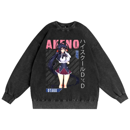 Akeno Himejima Washed T-shirt/Crewneck/Hoodie