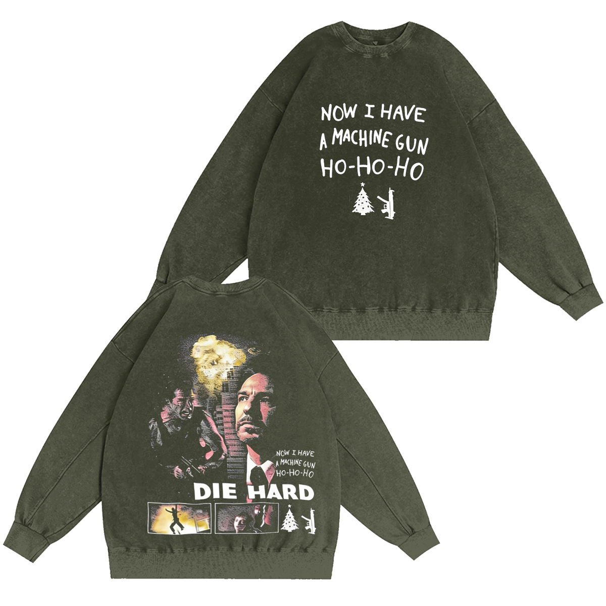Die Hard Unisex Washed T-shirt/Crewneck/Hoodie
