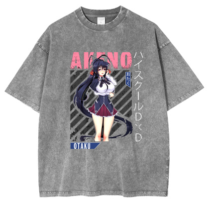 Akeno Himejima Washed T-shirt/Crewneck/Hoodie