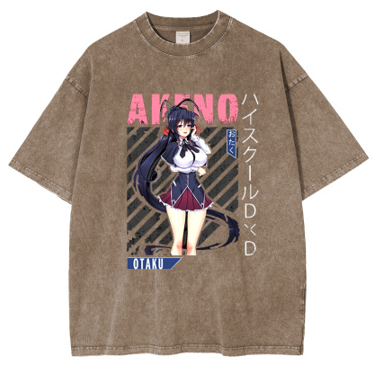 Akeno Himejima Washed T-shirt/Crewneck/Hoodie