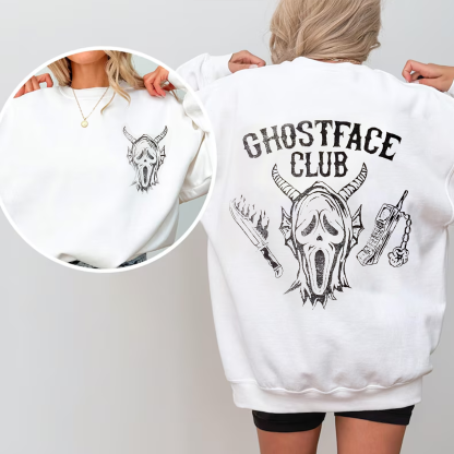 Ghostface Club Horror Movie Unisex Shirt/Crewneck/Hoodie