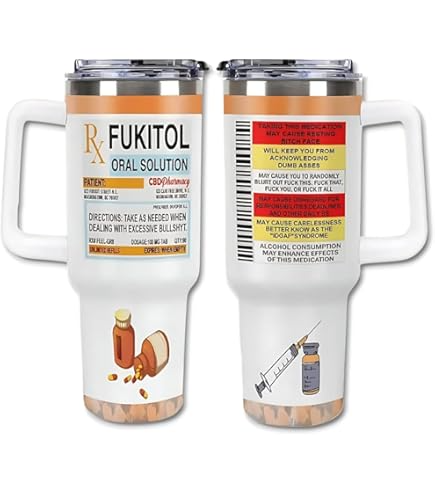 Funny Fukit0l Oral Solution 40oz Tumbler Cup