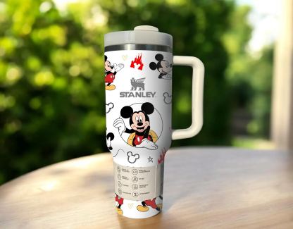 Disney Mickey 40oz Tumbler Personalized Name Style Cartoon Travel Mug Gift