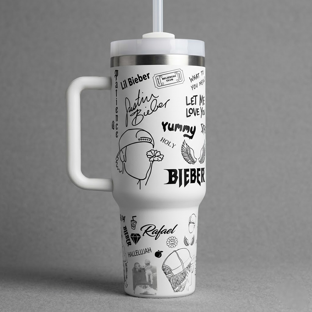 Justin Bieber 40oz Tumbler  Stanley Cup