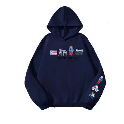 Puerto Rico Embroidered Hoodie