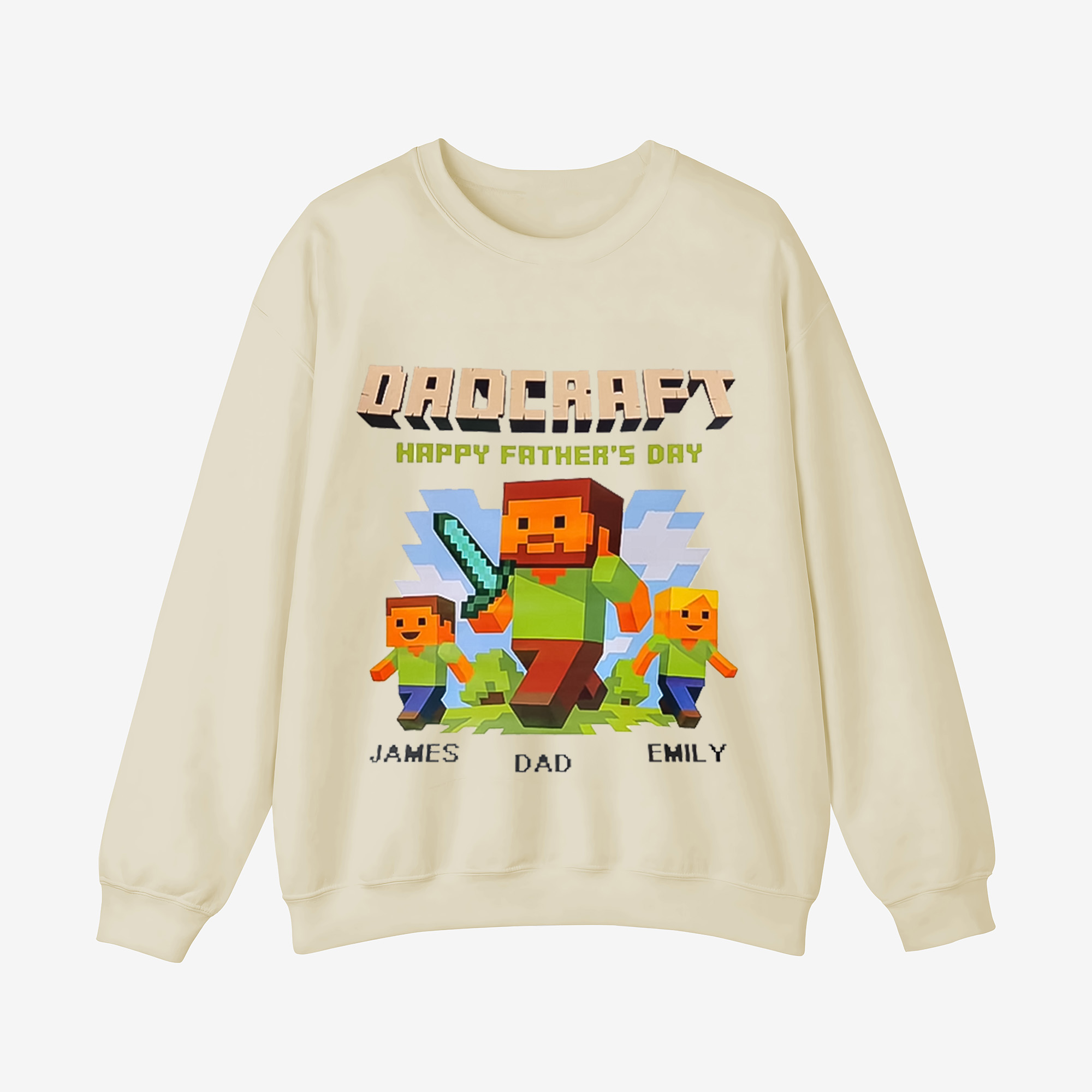 DADCRATF HAPPY FATHER'S DAY Crewneck Sweatshirt