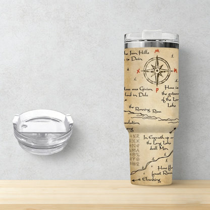 Fantasy Dragon 30oz or 40oz Stainless Steel Tumbler With Handle HG