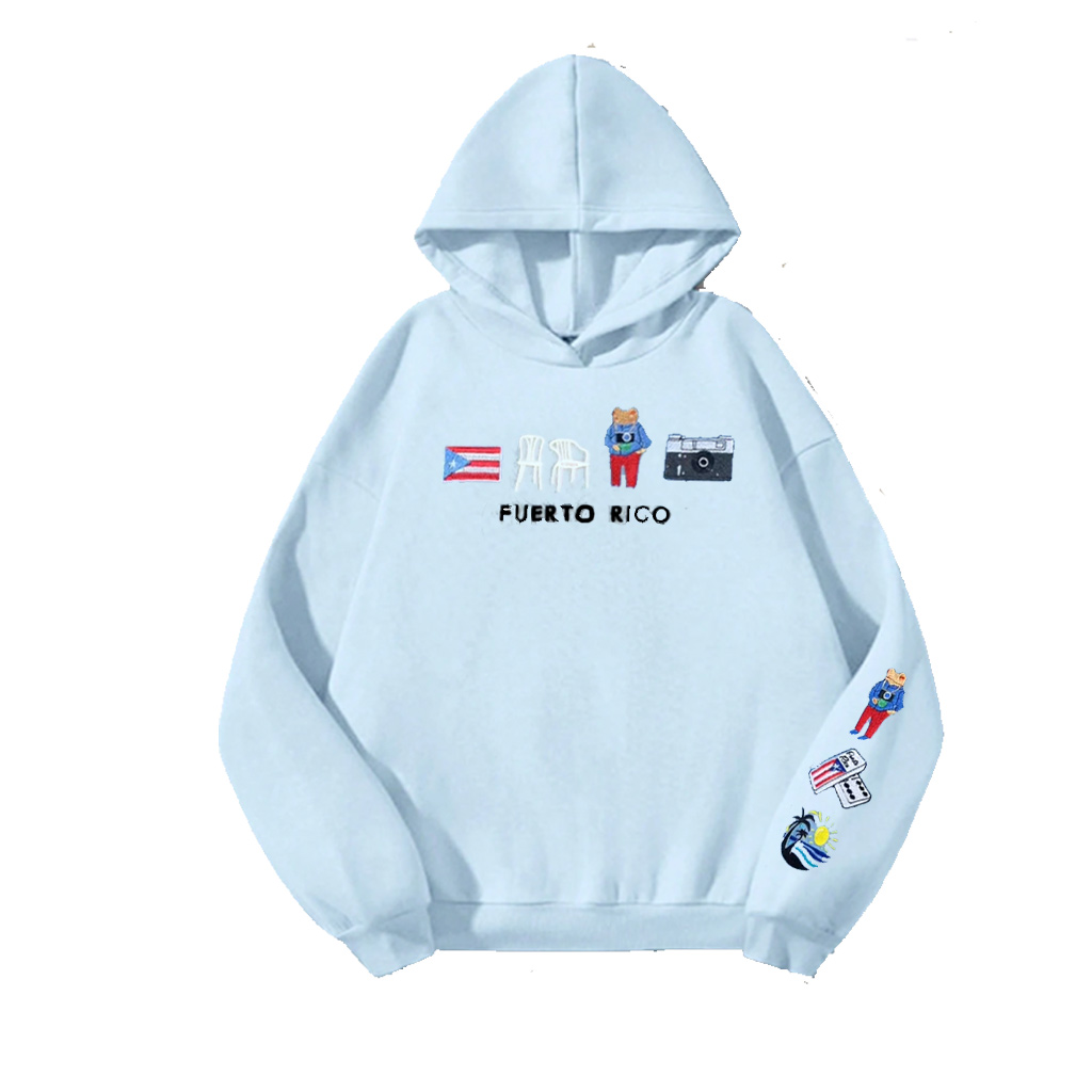 Puerto Rico Embroidered Hoodie