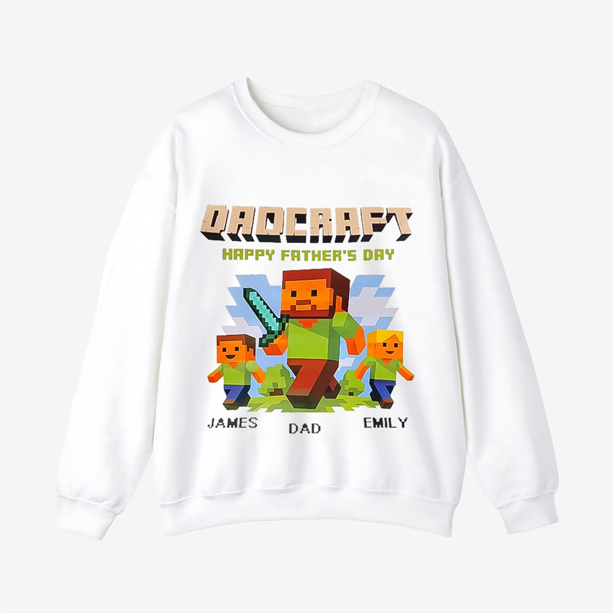 DADCRATF HAPPY FATHER'S DAY Crewneck Sweatshirt