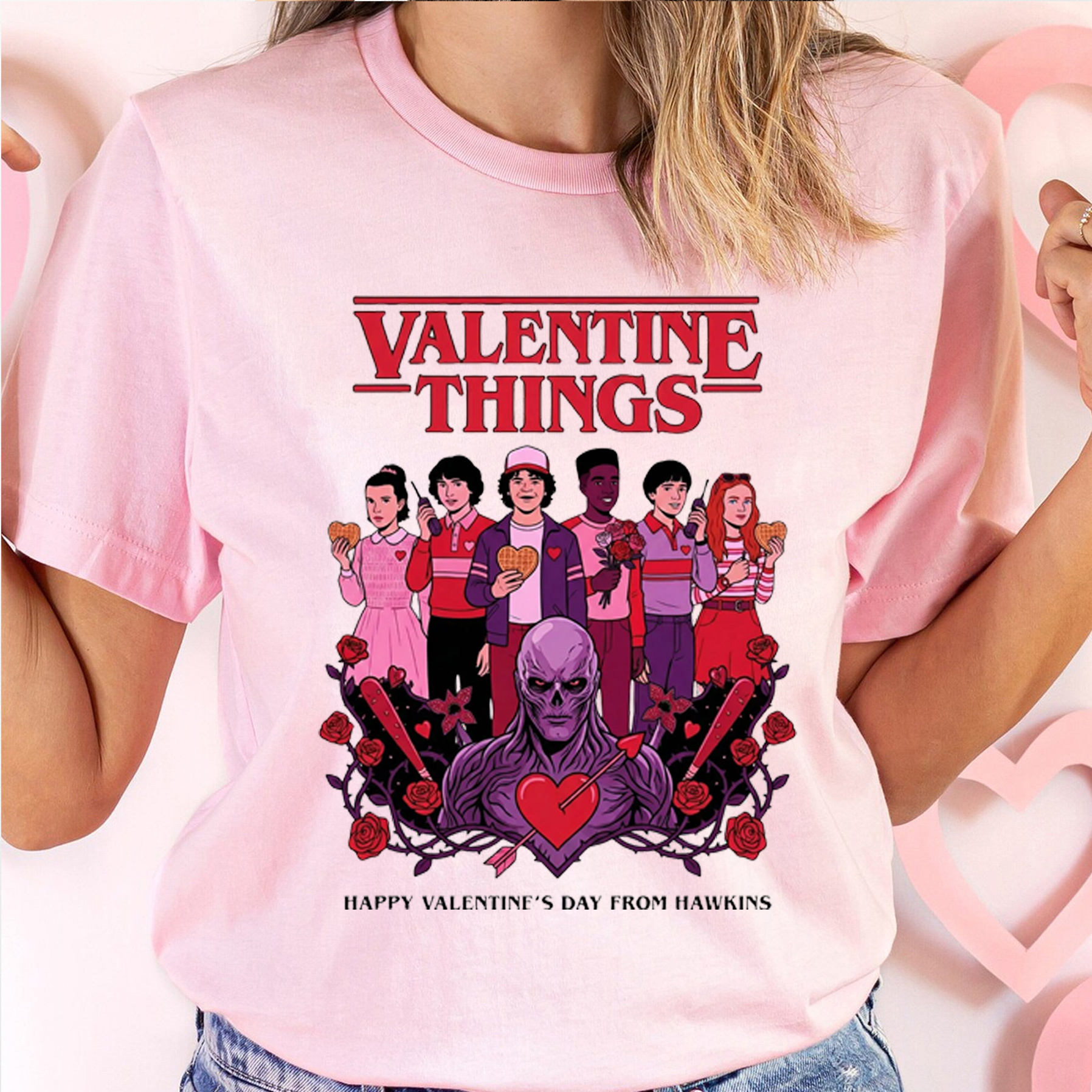 Stranger Things - Valentine's Day Unisex Shirt/Crewneck/Hoodie