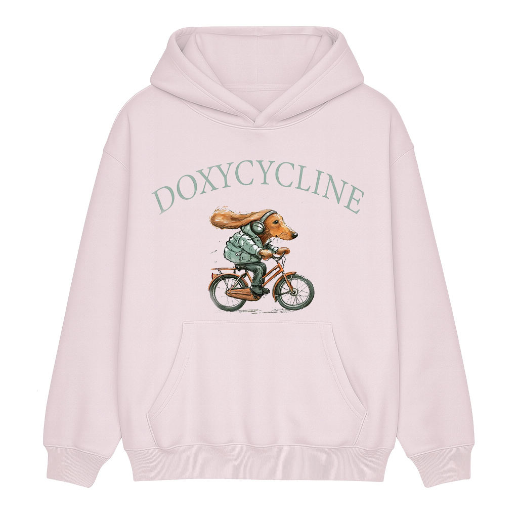 Doxycycline Dachshund Bicycle Unisex Shirt/Crewneck/Hoodie