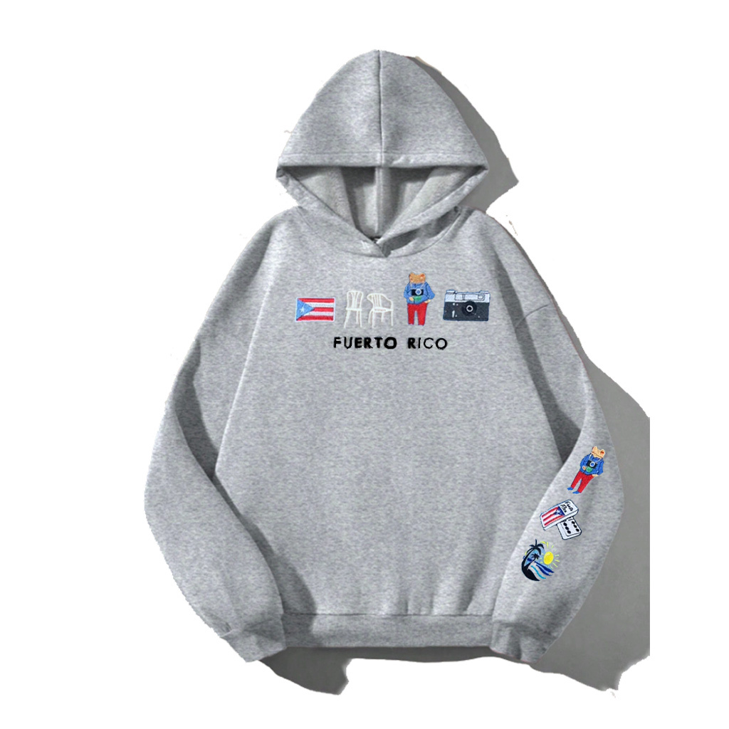 Puerto Rico Embroidered Hoodie