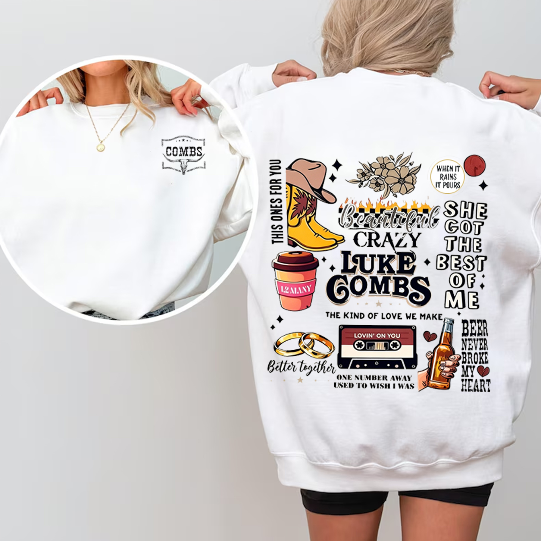 Luke Combs album series Unisex Shirt/Crewneck/Hoodie