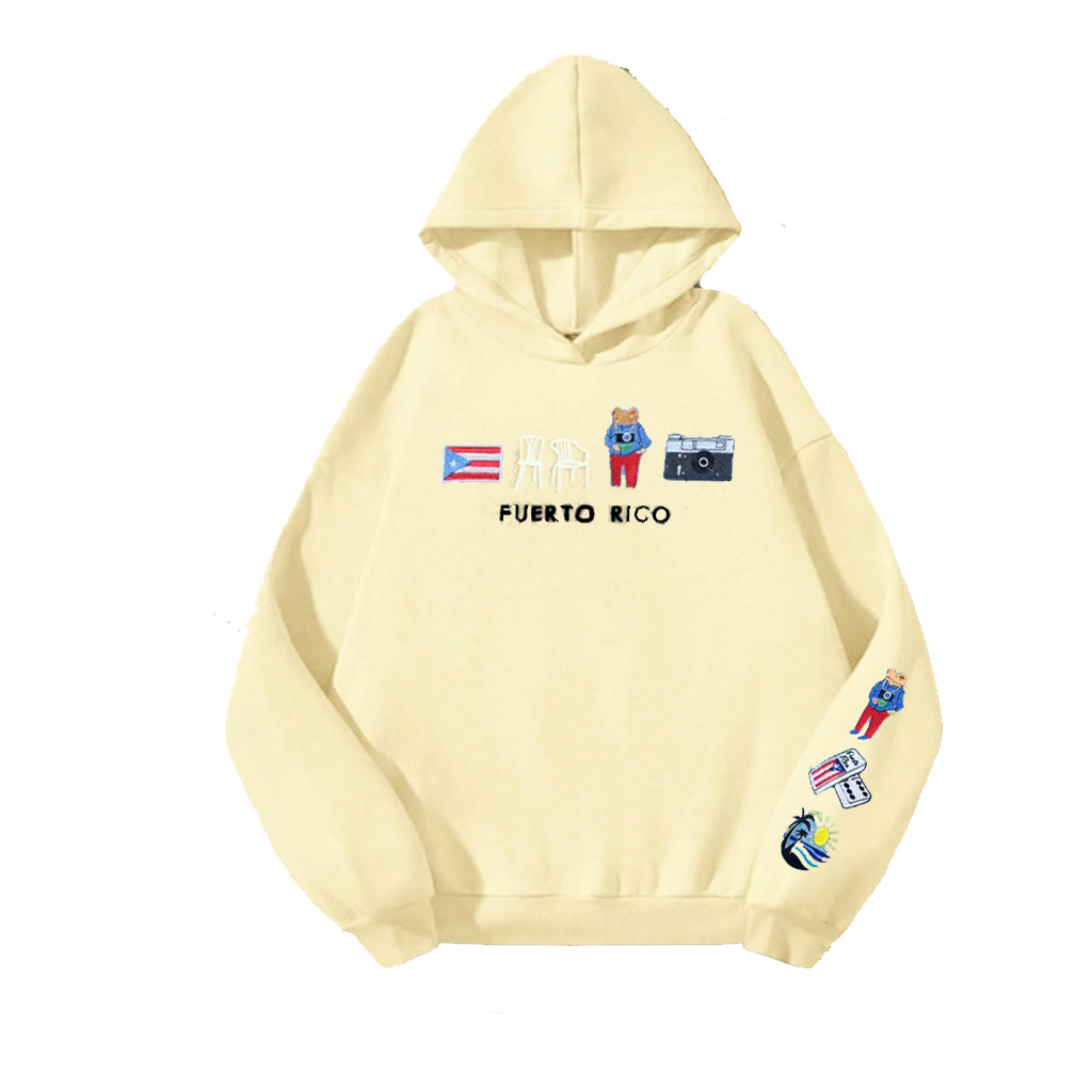 Puerto Rico Embroidered Hoodie