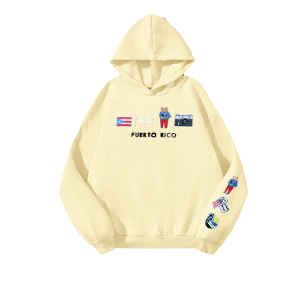 Puerto Rico Embroidered Hoodie