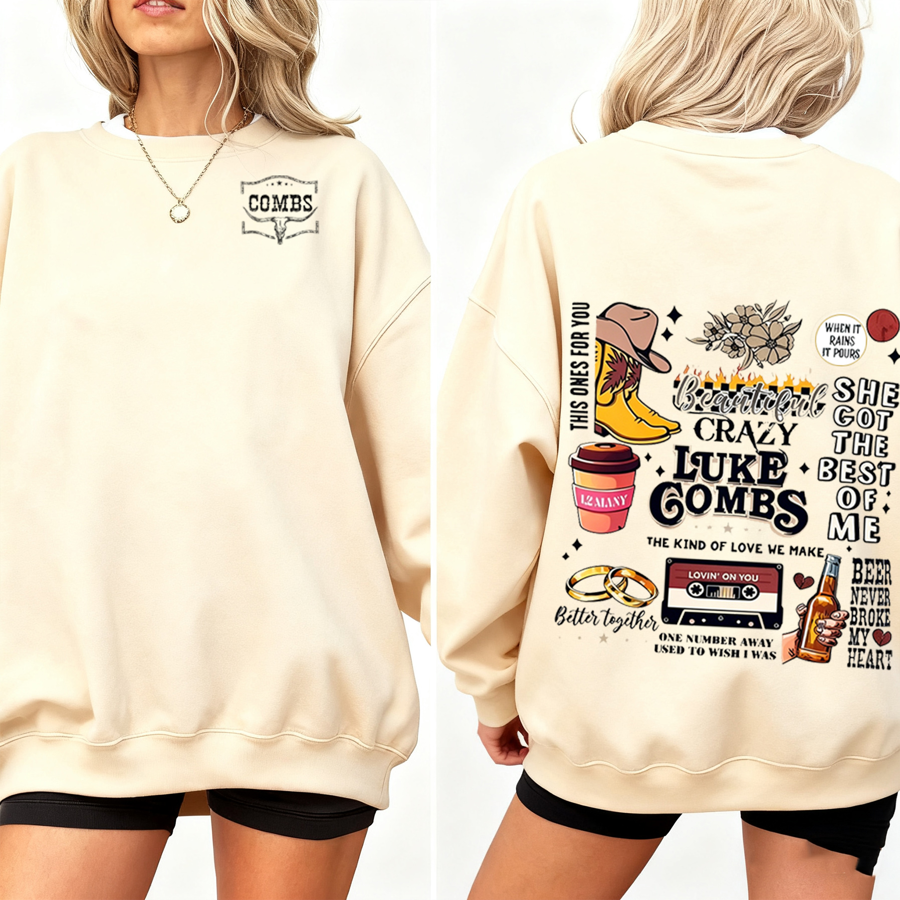 Luke Combs album series Unisex Shirt/Crewneck/Hoodie