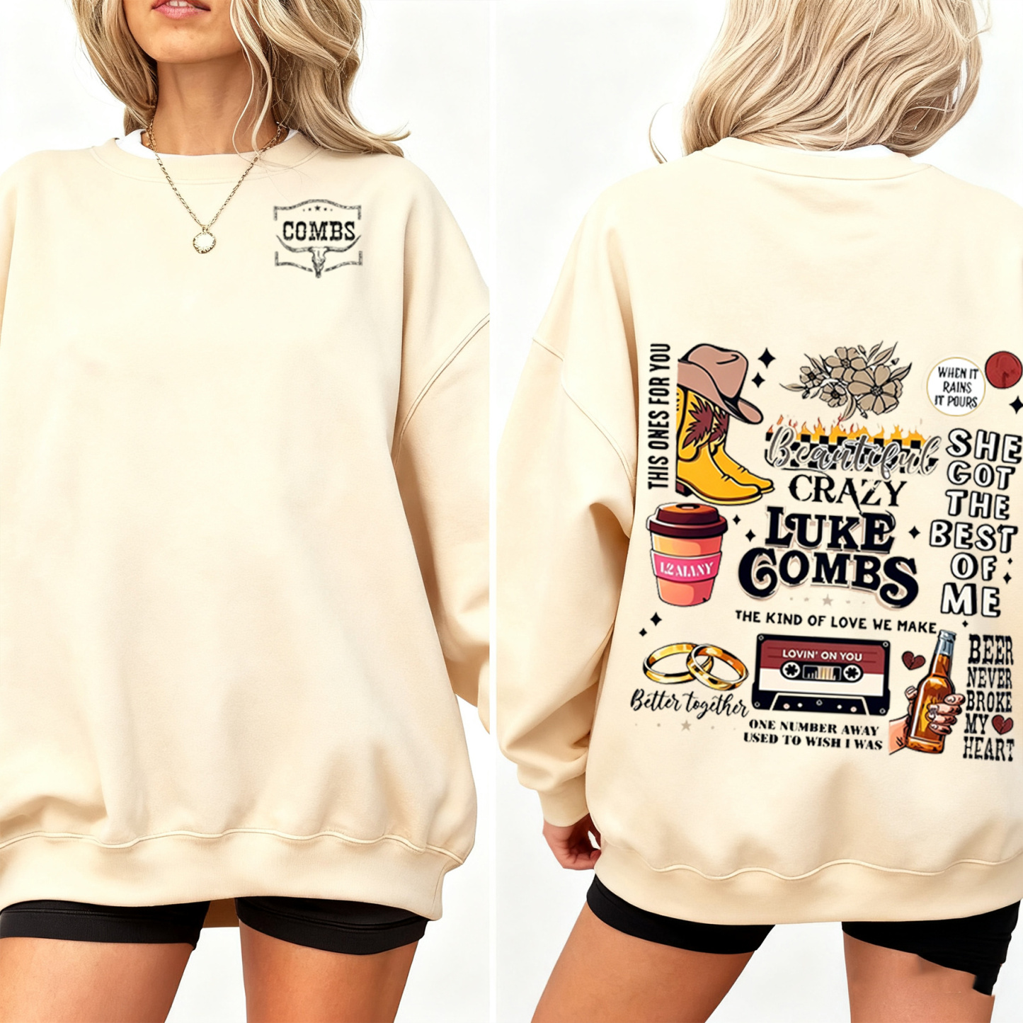 Luke Combs album series Unisex Shirt/Crewneck/Hoodie