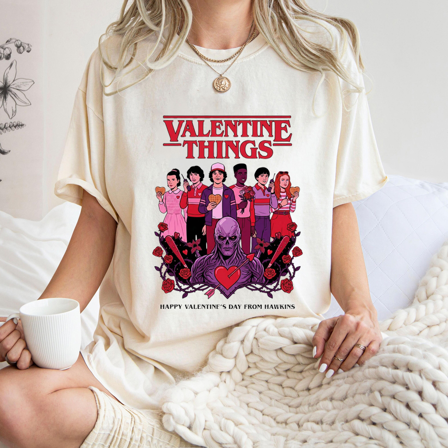 Stranger Things - Valentine's Day Unisex Shirt/Crewneck/Hoodie