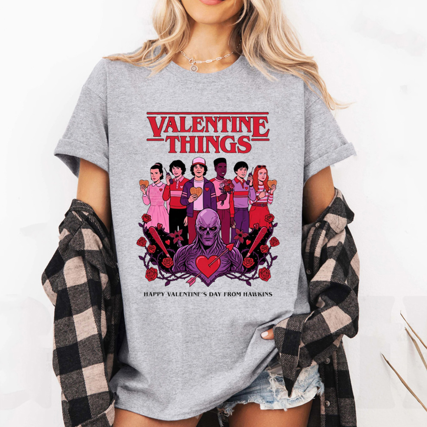 Stranger Things - Valentine's Day Unisex Shirt/Crewneck/Hoodie