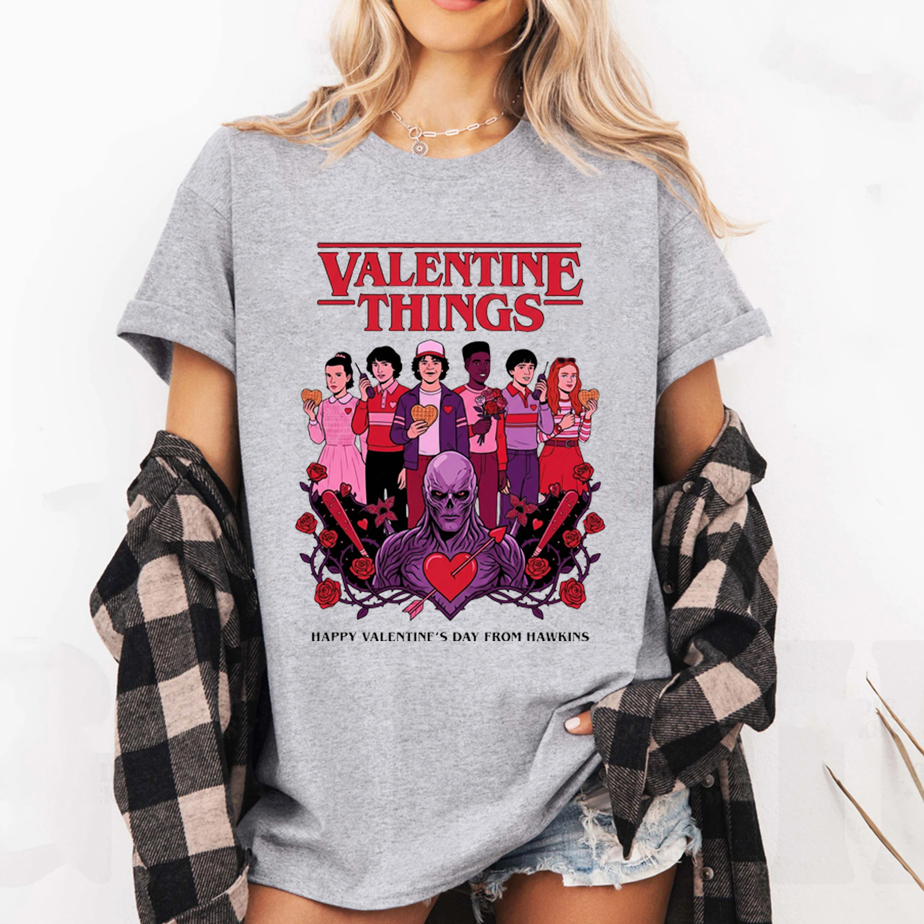 Stranger Things - Valentine's Day Unisex Shirt/Crewneck/Hoodie