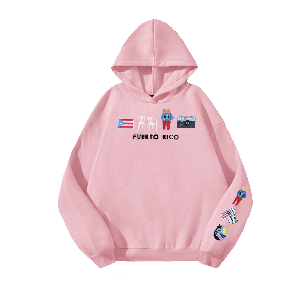 Puerto Rico Embroidered Hoodie