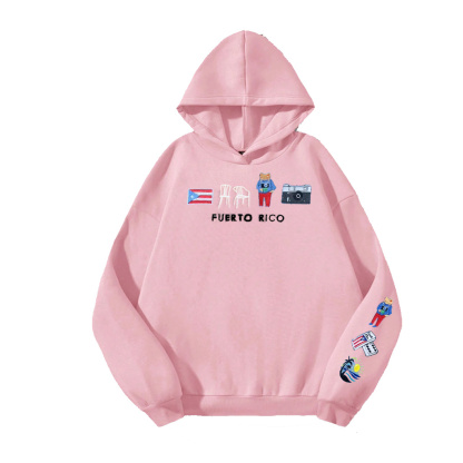 Puerto Rico Embroidered Hoodie