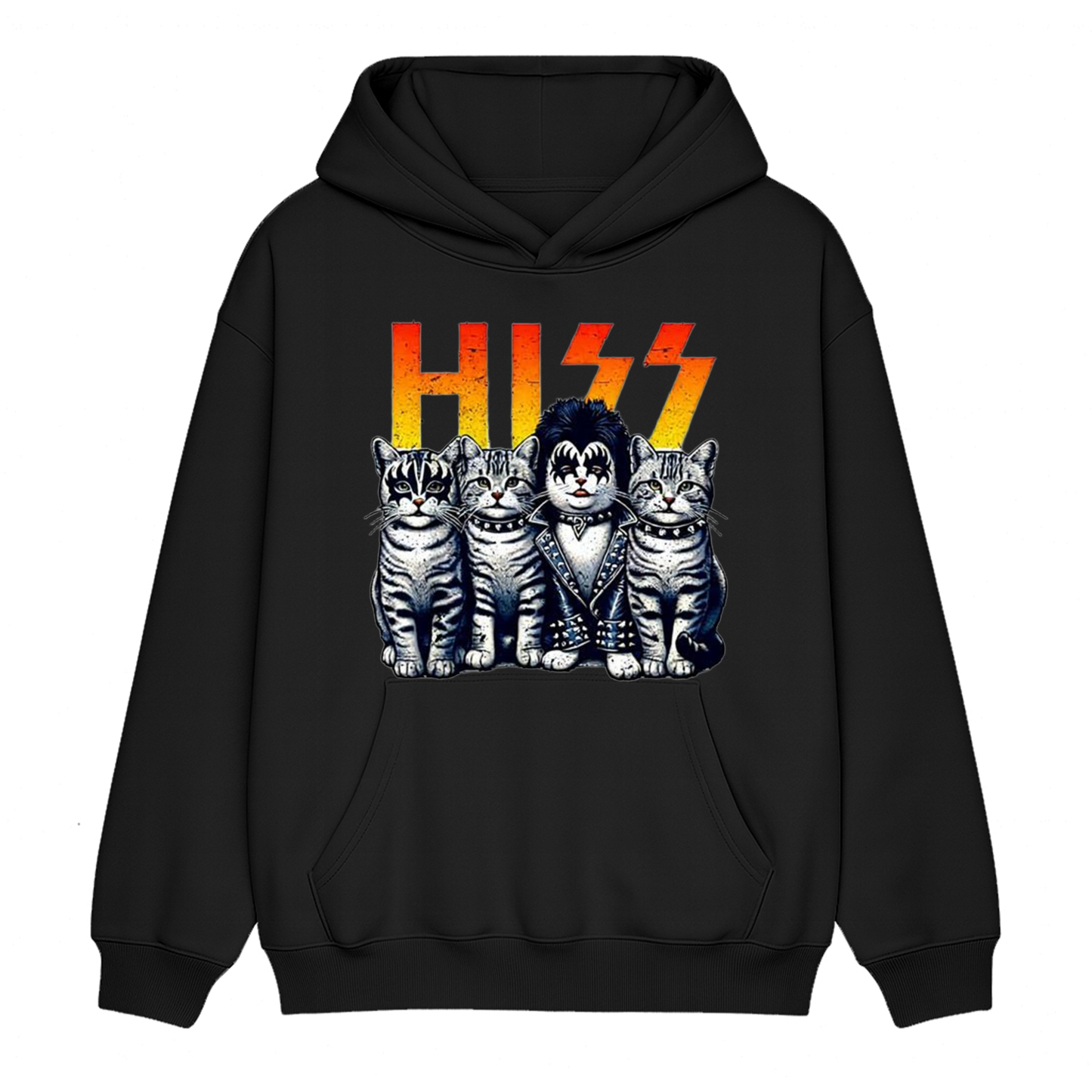 HISS Funny Cat Kittens Lover Hiss Distressed Style Unisex Shirt/Crewneck/Hoodie