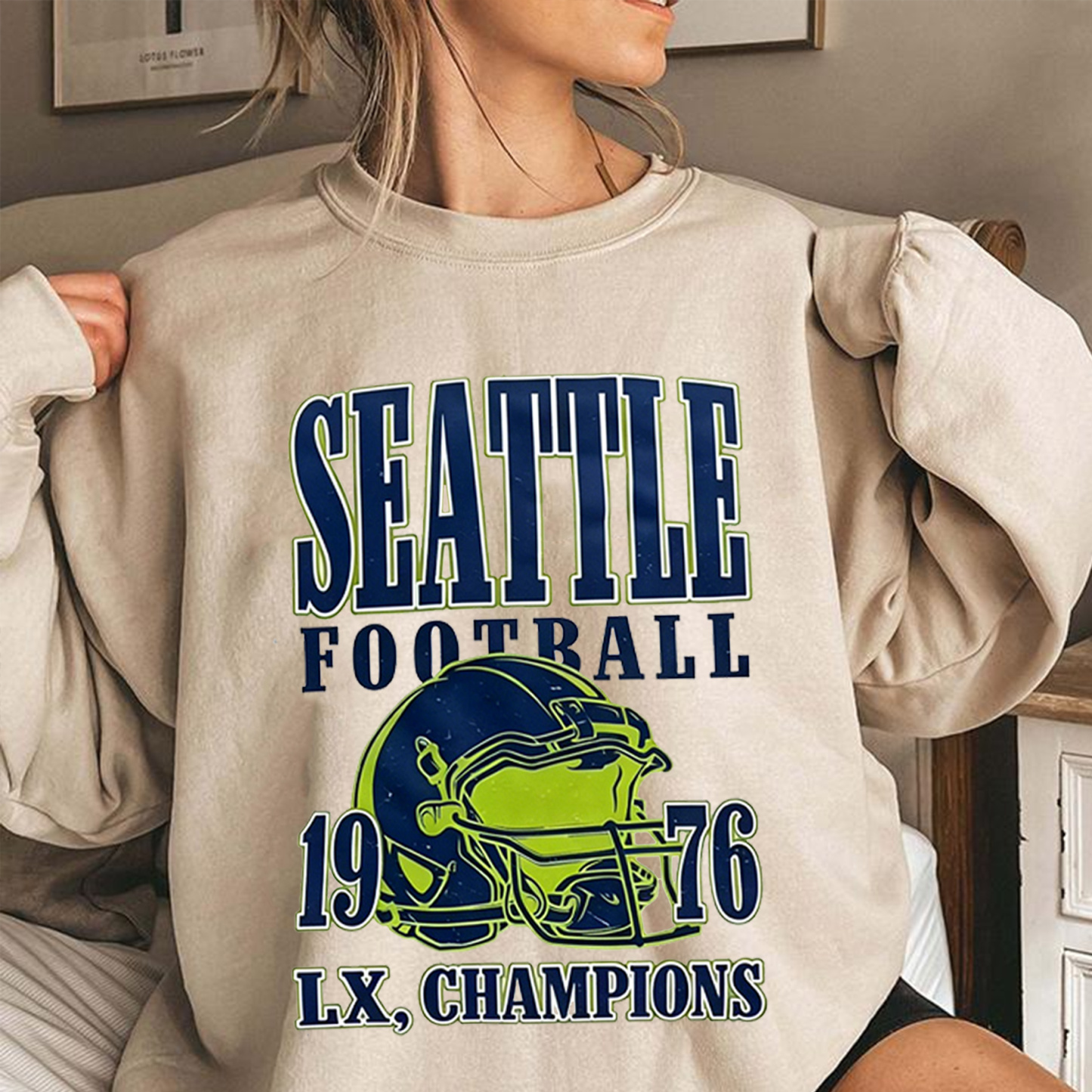  Seattle Football vintage style graphic  Unisex Shirt/Crewneck/Hoodie