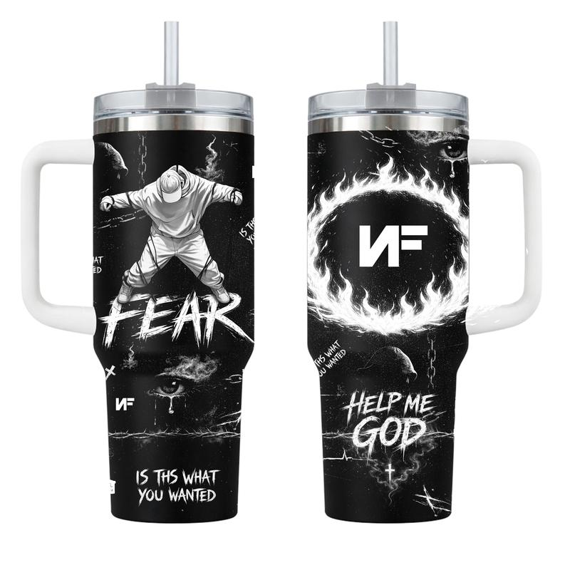 NF FEAR Music Custom Tumbler Cup 40 oz 20 oz Tumbler