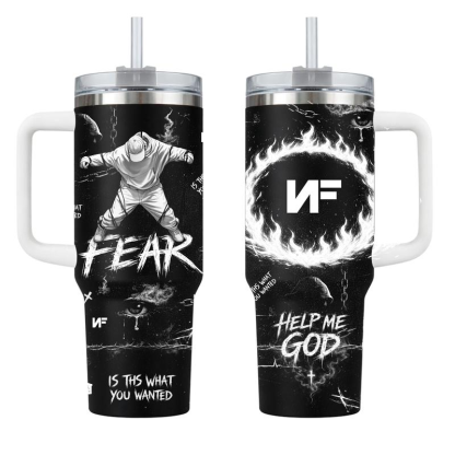 NF FEAR Music Custom Tumbler Cup 40 oz 20 oz Tumbler