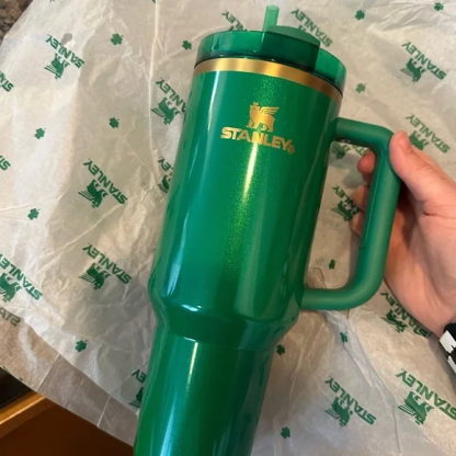 Stanley shamrock green 30oz or 40oz Stainless Steel Tumbler With Handle HG