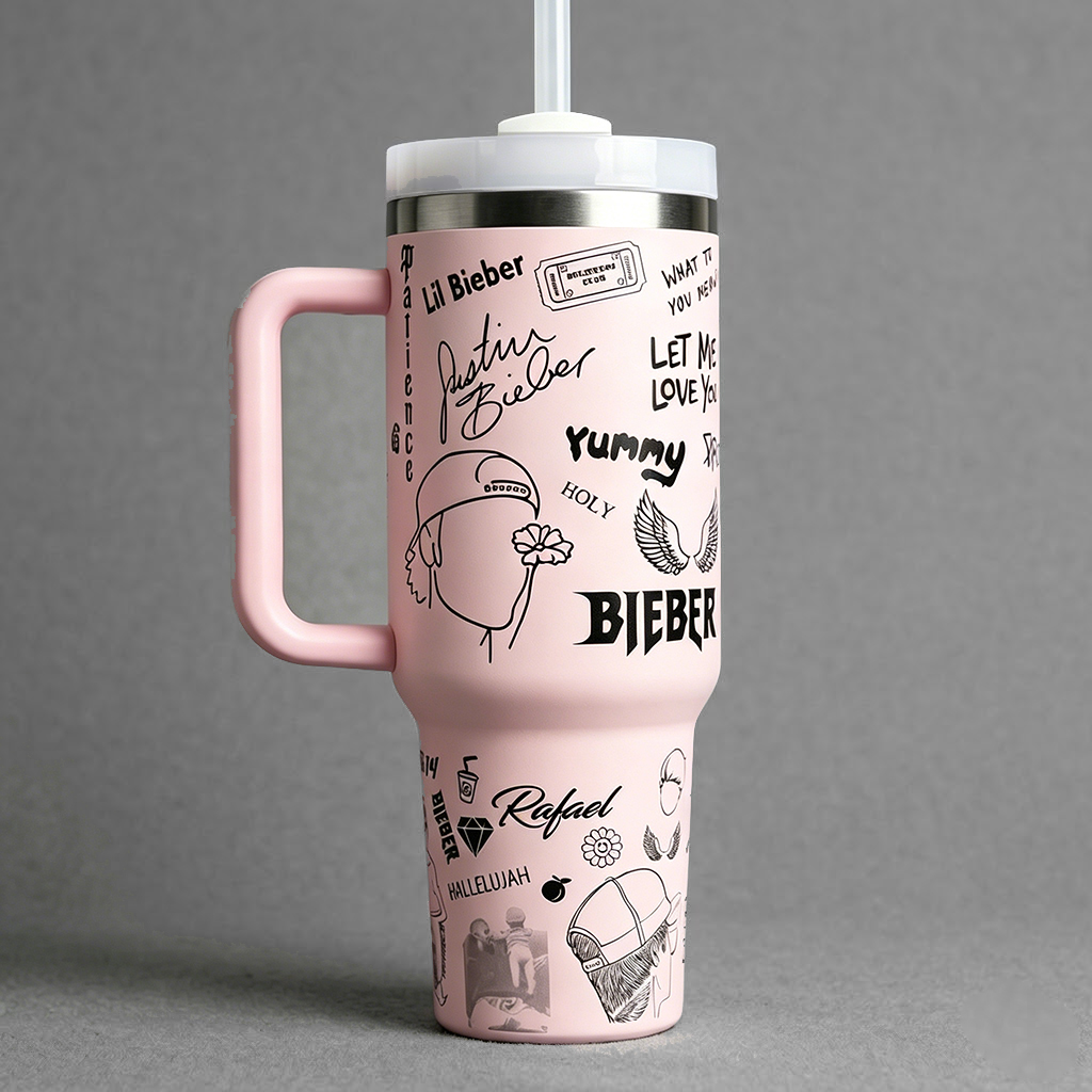 Justin Bieber 40oz Tumbler  Stanley Cup