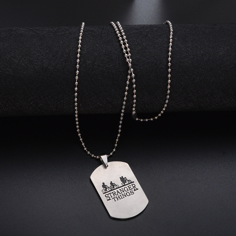 Stranger Things bike tag necklace from the American web series