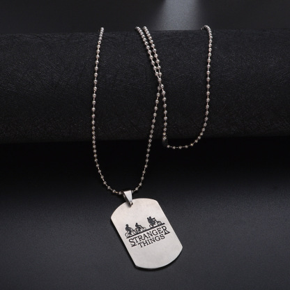 Stranger Things bike tag necklace from the American web series