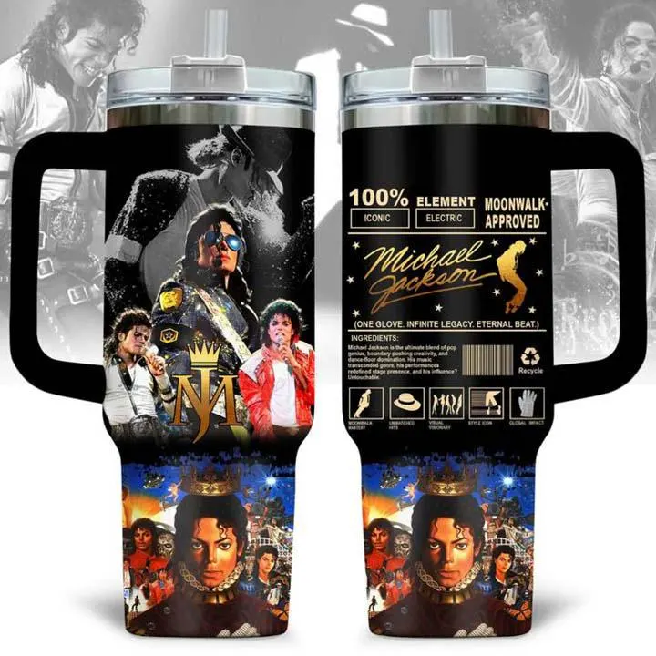 Michael Jackson Music Custom Stanley Cup 40 oz 30 oz Tumbler