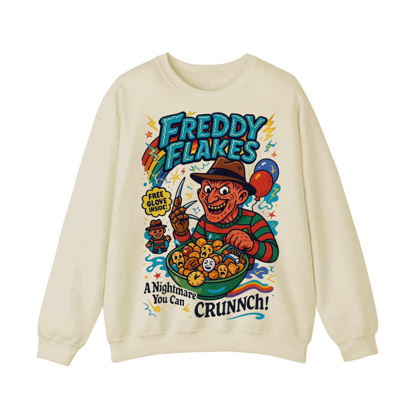 Freddy Flakes Crewneck Sweatshirt