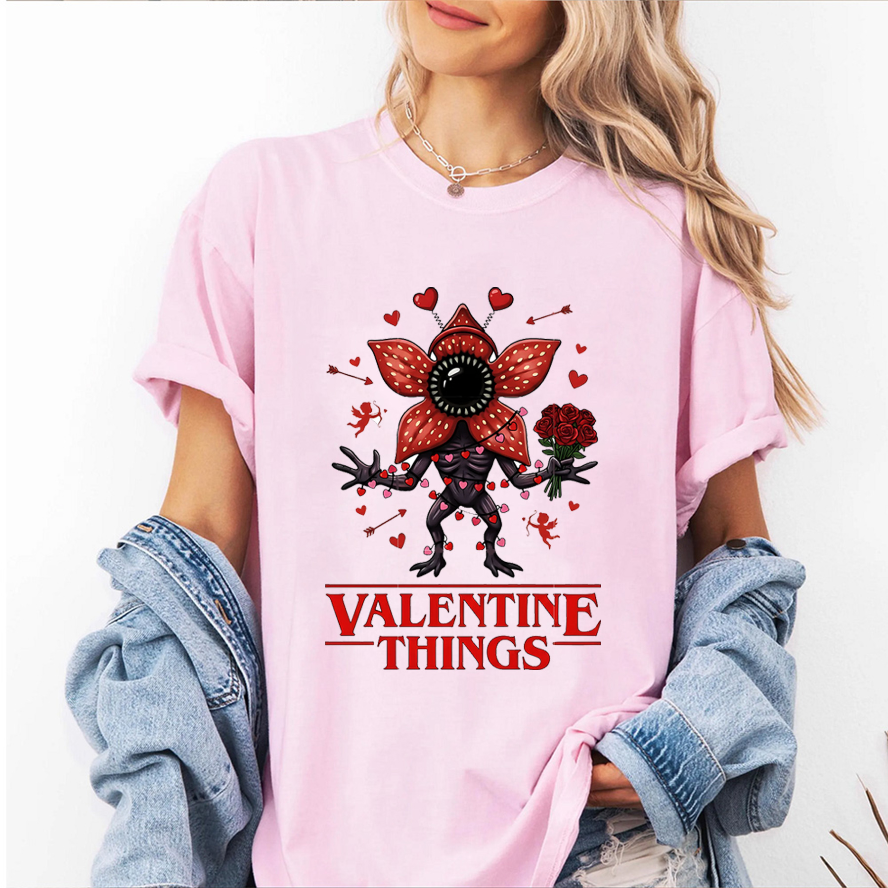 Stranger Things - Valentine's Day Unisex Shirt/Crewneck/Hoodie
