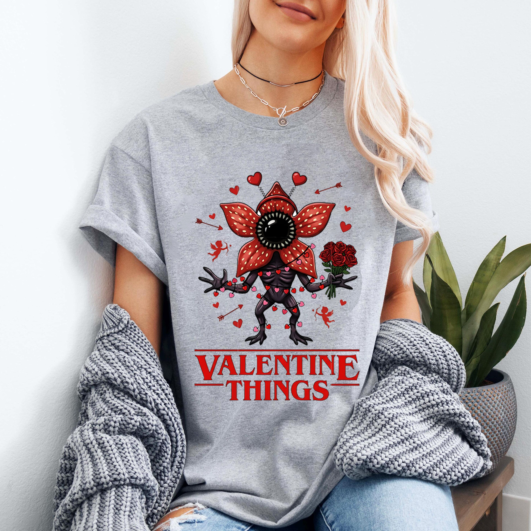Stranger Things - Valentine's Day Unisex Shirt/Crewneck/Hoodie
