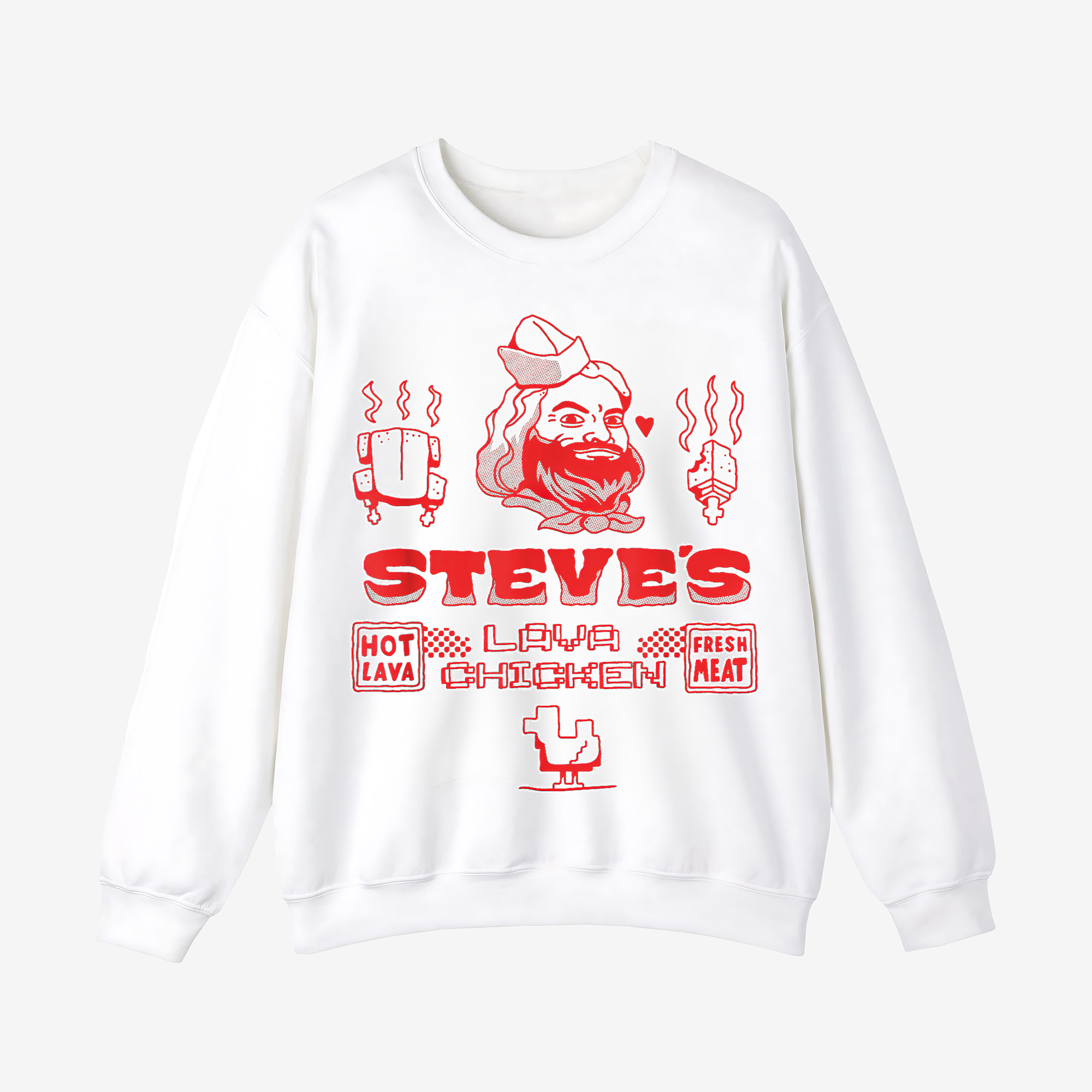 Steve's Lava Chicken Crewneck Sweatshirt
